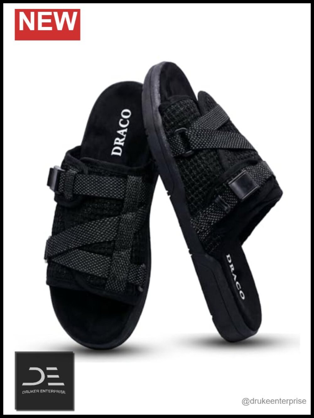 Reflective Slides with Arch Support for Walking, Adjustable Straps, Slip